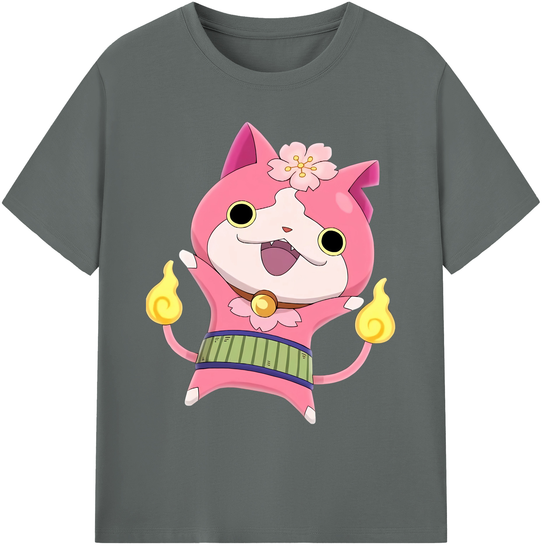 （画像用） 妖怪ウォッチ Yo-kai Watch 綿100％ メンズ半袖Tシャツ｜肌触りやわらか＆通気性